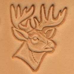 Stempel 30 x 25 mm, Głowa jelenia, wzór 1