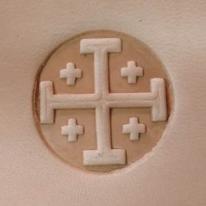 Stempel Krzyż jerozolimski, wzór 2