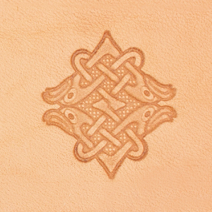 Stempel 30 x 25 mm, Plecionka celtycka, orzeł