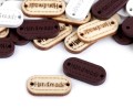Etykietka drewniana Hand made 11 x 23 mm