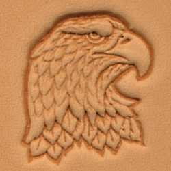 Stempel 30 x 25 mm, Głowa orła, prawa
