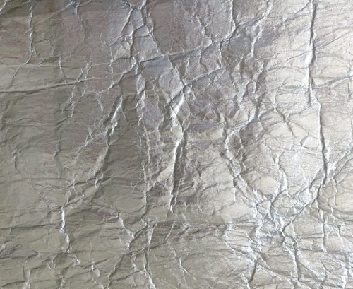 Piñatex® Metallic,  Wrinkled Silver
