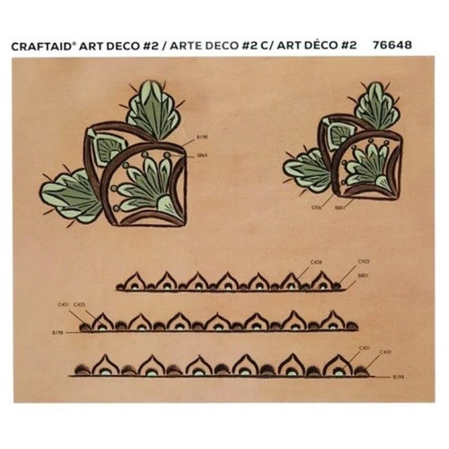 ART DECO 2 CRAFTAID® nr 76648, wzornik do zdobień