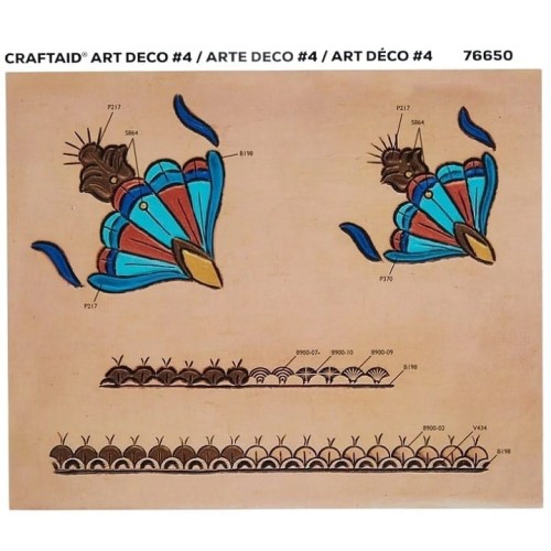 ART DECO 4 CRAFTAID® nr 76650, wzornik do zdobień