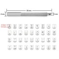 Zestaw stempli Alfabet + cyfry 6.5mm