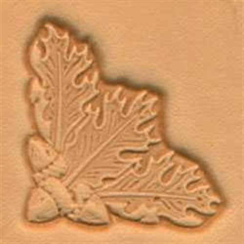 Stempel 30 x 25 mm, Narożnik liść dębu