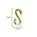 Haczyk mosiężny typu „S”, 28mm