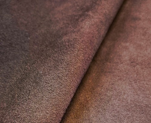 Skóra kozia welurowa, Cocoa Powder 1.0 - 1.2mm