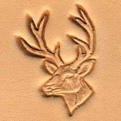 Stempel 30 x 25 mm, Głowa jelenia, wzór 2