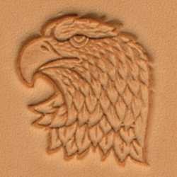 Stempel 30 x 25 mm, Głowa orła, lewa