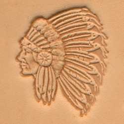 Stempel 30 x 25 mm, Indianin