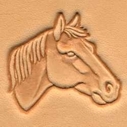 Stempel 30 x 25 mm, Głowa konia, prawa